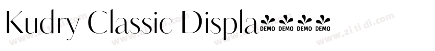 Kudry Classic Displa字体转换 Kudry Classic Displa字体转换
